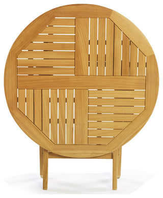 Teak Folding Classic Dining Table - Round 36" (90 cm)