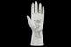 Ceramic Palmistry Hand Statue, White