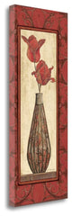 "Red Tulips" By Jo Moulton, Giclee Print on Gallery Wrap Canvas, Ready to Hang