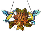 Chloe Lighting Soar Tiffany-Style Animal Design Window Panel 21"x12"