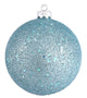 Vickerman 4" Baby Blue Sequin Ball Ornament, 6 per Bag