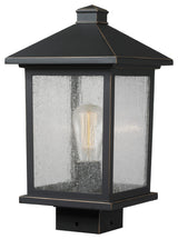 Portland Collection 1 Light Post Mount Light in Oil Rubbed Bronze Finish