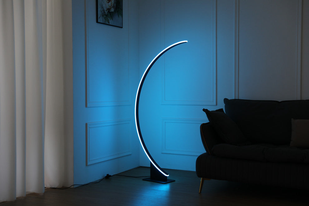 Half-Moon 56" Full-Arched LED Floor Lamp