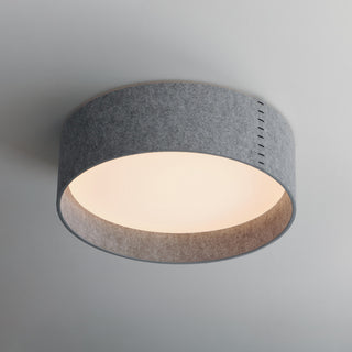 Maxim 10222 Prime 20"W LED Flush Mount Drum Ceiling Fixture - Grey