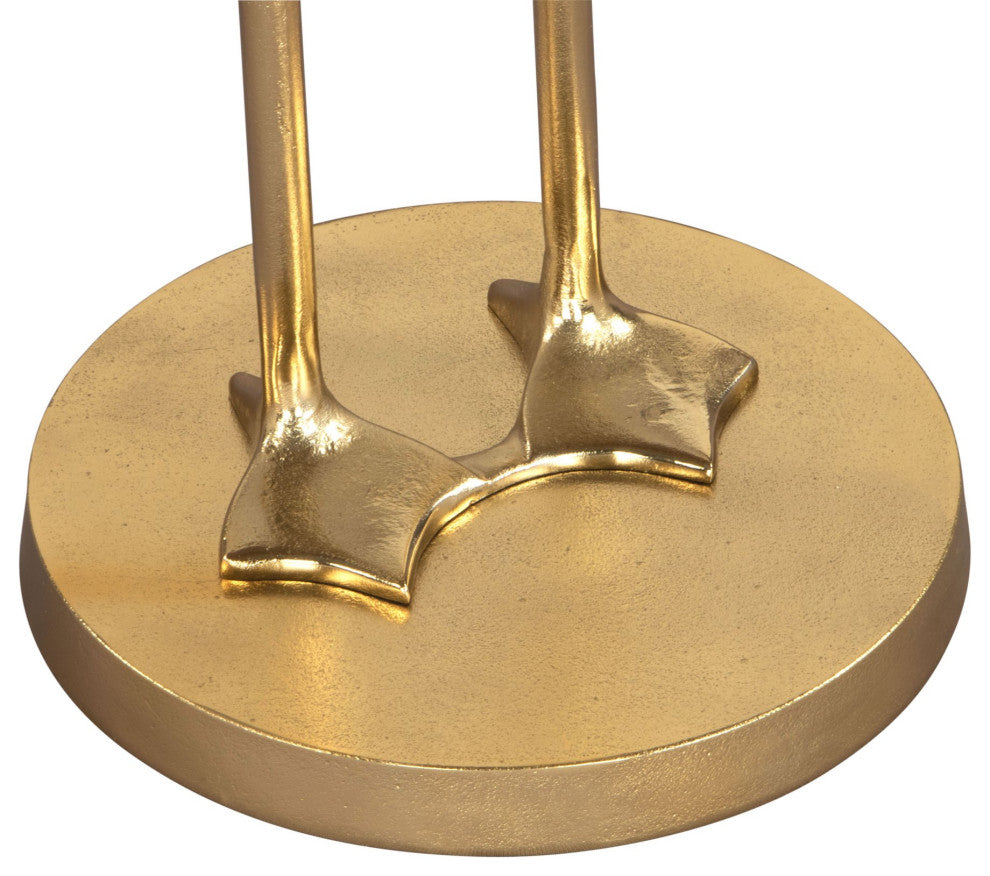 Sofa Side Table, Round, Aluminum, Metal, Gold, Lounge Cafe Lobby Hospitality