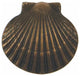 Scallop Doorbell Ringer, Oiled Bronze