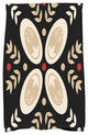 Tradition Holiday Geometric Print Kitchen Towel, Black