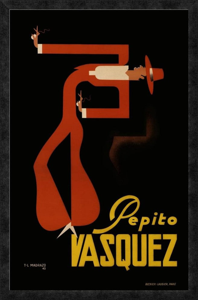 "Pepito Vasquez" Framed Canvas Giclee by Tito Livio de Madrazo, 25x38"