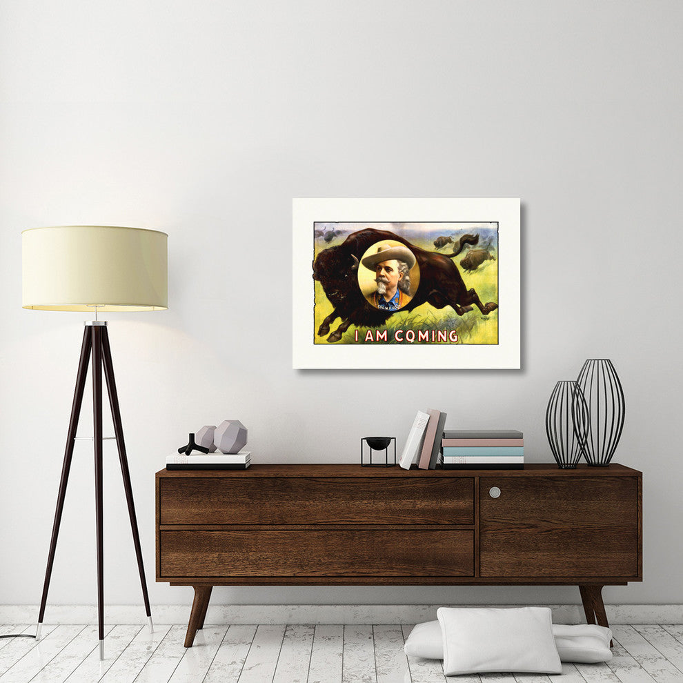 "I Am Coming - Col. W.F. Cody - 1900" Canvas by Hollywood Photo Archive, 40x30"