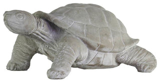 Turtle Cement Figurine, Concrete Gray