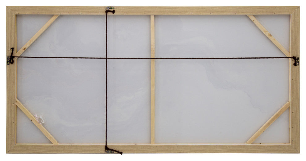'Fluid Motion II', 55"x27", Wall Art Hand Painted on Canvas, Framed
