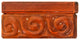 2x6 Snail Bar Hand Poured Glass Tile, Amber