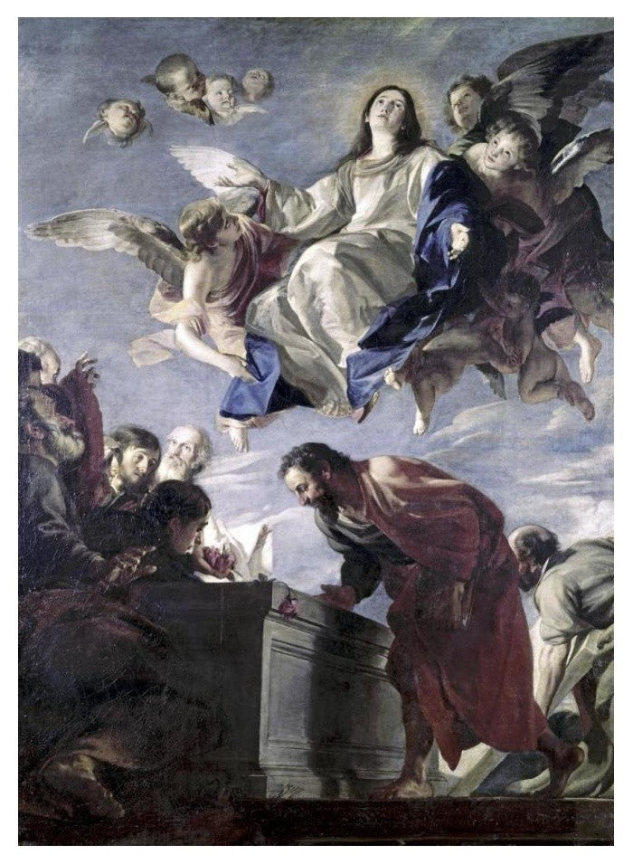 "The Ascension of The Virgin" Digital Paper Print by Mateo Cerezo, 18"x24"