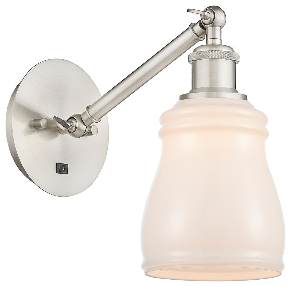 Innovations 317-1W-SN-G391-LED Ellery 1 Light Sconce, Brushed Satin Nickel
