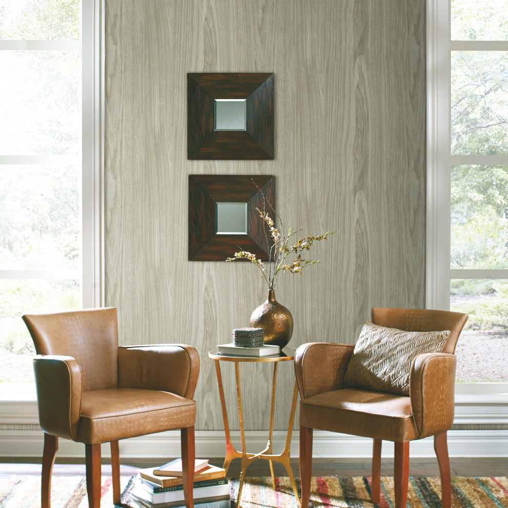 Linden Brown Peel and Stick Wallpaper