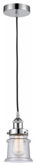 Innovations 616-1PH-PC-G184S 1-Light Mini Pendant, Polished Chrome