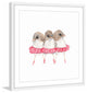 Marmont Hill, "Ballerina Birds" by Thimble Sparrow Framed Painting Print, 12x12