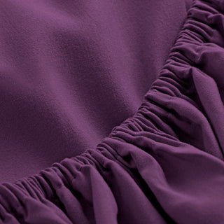 Bare Home Microfiber Fitted Sheets - Set of 5, Plum, Twin Xl
