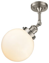 Innovations Lighting 201F-Sn-G201-8 1 Light 8 Inch Semi-Flush Mount