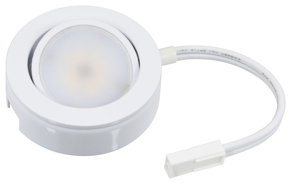 AMERICAN LIGHTING MVP-1-WH MVP LED Puck Light, 4.3 Watts, 230 Lumens