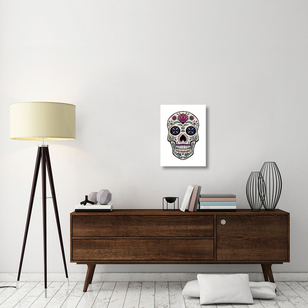 "Sugar Skull II" Digital Paper Print by Janelle Penner, 18"x24"