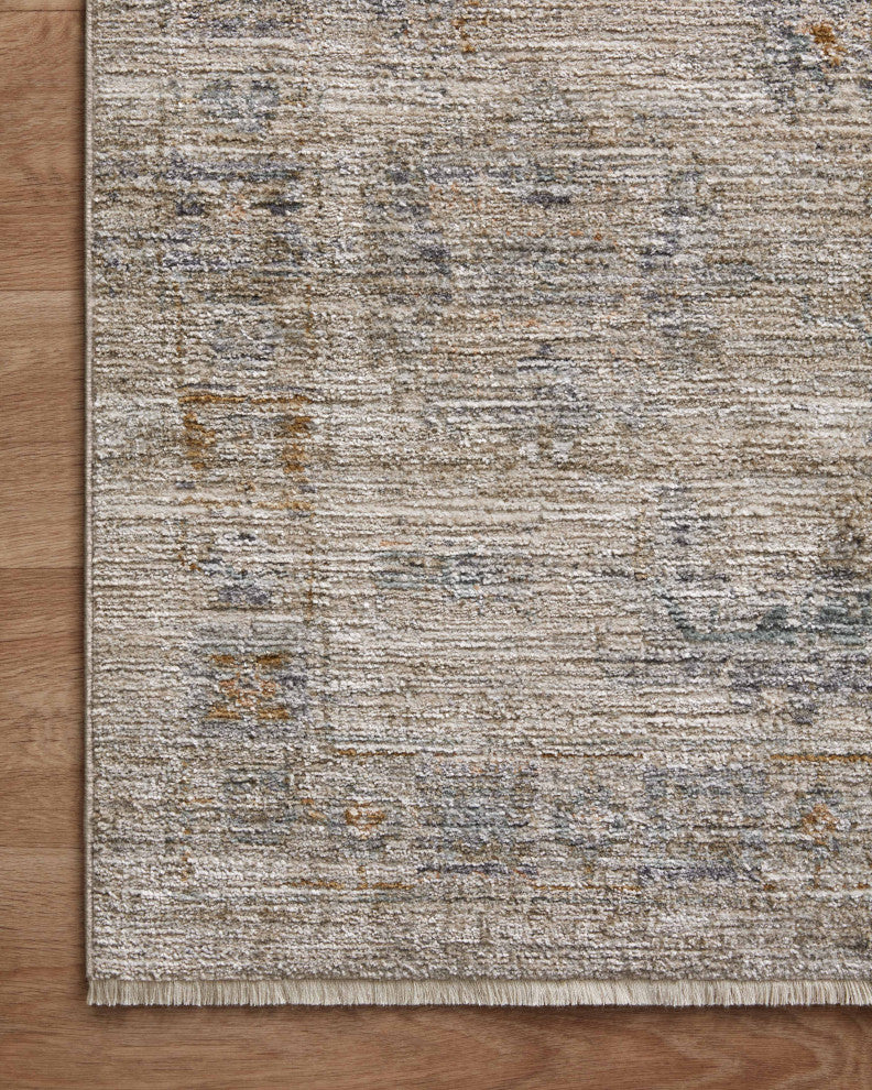 Jean Stoffer x Loloi Katherine Pebble / Ocean 5'-3" x 5'-3" Round Accent Rug