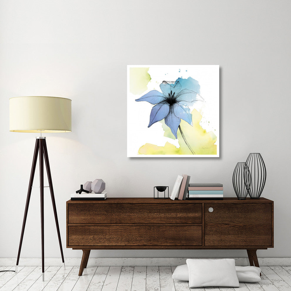 "Watercolor Graphite Flower V" Digital Paper Print by Avery Tillmon, 38"x38"