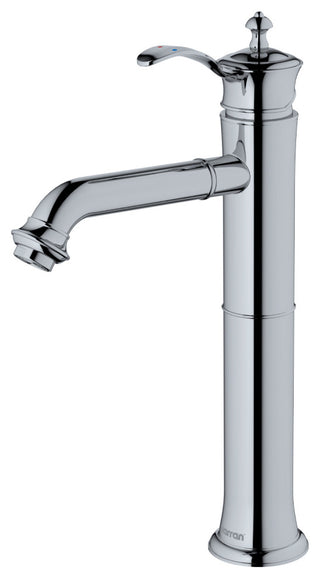 Karran 1-Handle 1-Hole Vessel Faucet With Pop-up Drain, Chrome