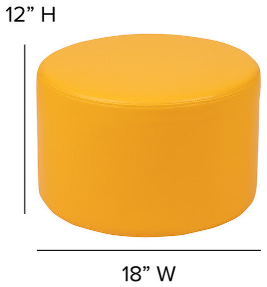 Soft Seating Collaborative Circle, 12" Seat Height , Yellow Color