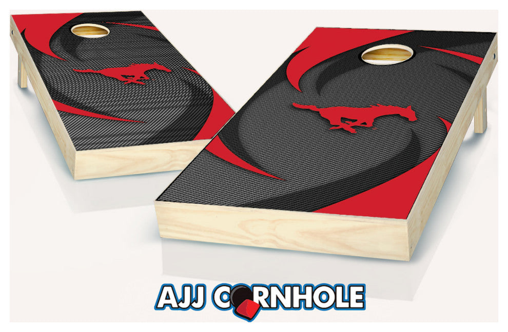 Southern Methodist Swoosh Cornhole Set