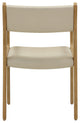 Ari Cream Vegan Leather Dining Chair, Set of 2