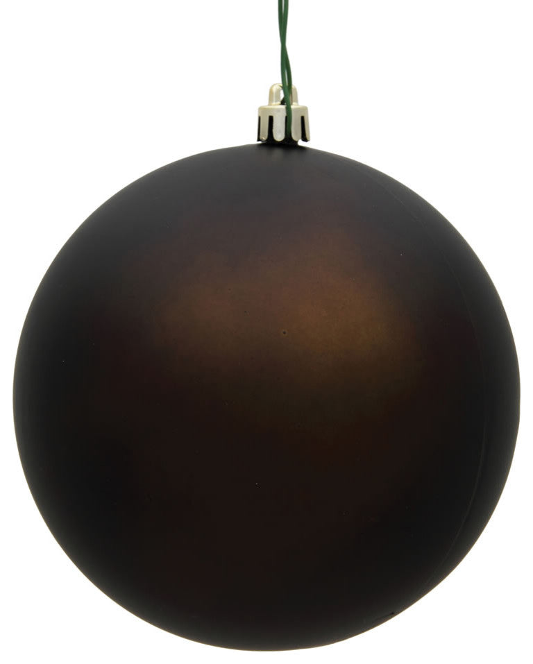 Vickerman 8" Chocolate Matte Ball Ornament