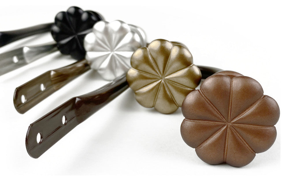 Pasha Curtain Holdback Pair, Antique Brass