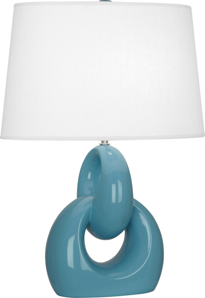 Robert Abbey RA-OB981 1-Light Table Lamp, Fusion