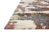 Loloi Levitt Shag Grey / Multi 5'-3" x 7'-6" Area Rug