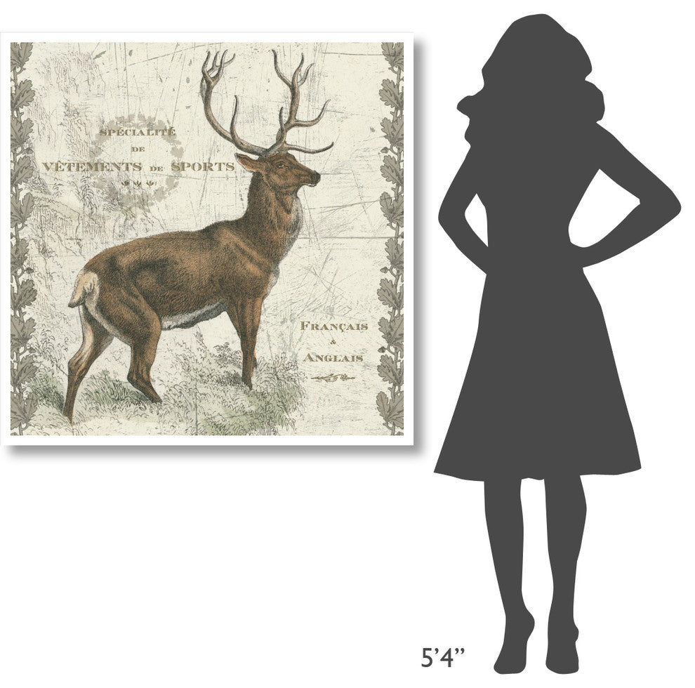 "Regal Elk Sq" Digital Paper Print by Sue Schlabach, 42"x42"