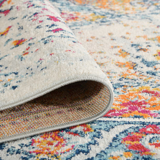 Alessana Nieve Orange Bordered Area Rug, 2'6"x10'3"