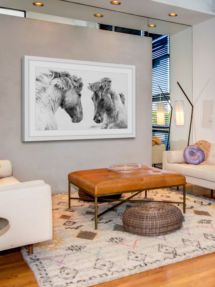 Marmont Hill, "Horse Pair" Framed Painting Print, 45x30