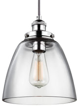 1-Light Pendant, Polished Nickel