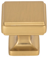 Atlas Homewares A201 Kate 1-1/4 Inch Square Cabinet Knob - Warm Brass