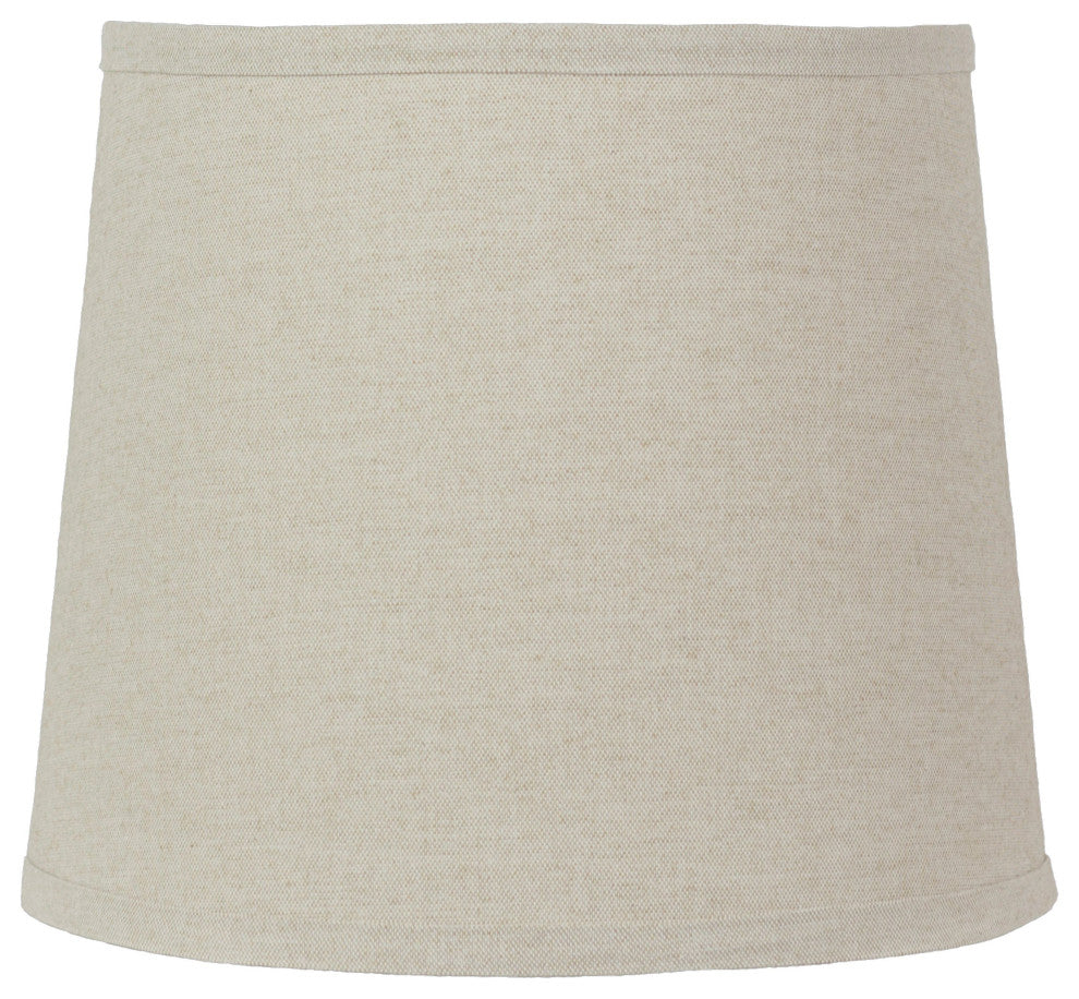 Tan Linen Shade, 10", Drum With Spider Fitter