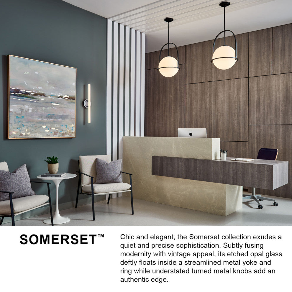 Hinkley Somerset Pendant Light, Brushed Nickel, Medium