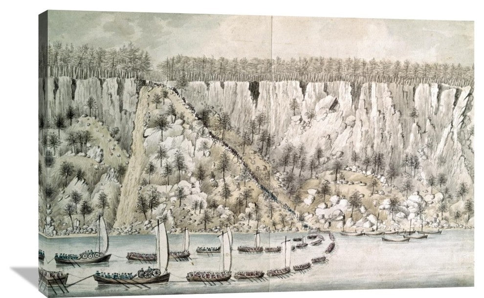 "Landing of The British Forces In The Jerseys" Artwork, 40"x26"