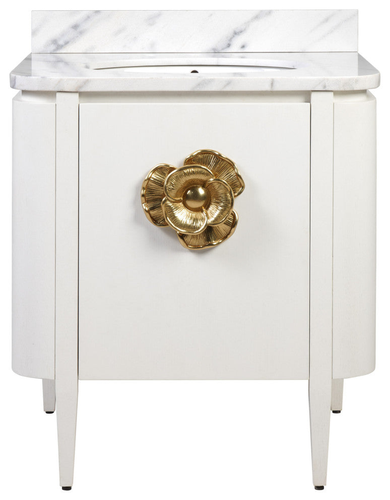 Briallen 30" White Vanity with Oval Undermount Sink