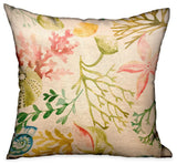 Underthesea Multi Floral Luxury Throw Pillow Double Sided, 20"x26" Standard