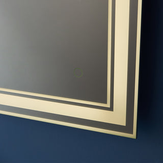 Rectangular LED Lighted Accent Bathroom/Vanity Wall Mirror, 36"