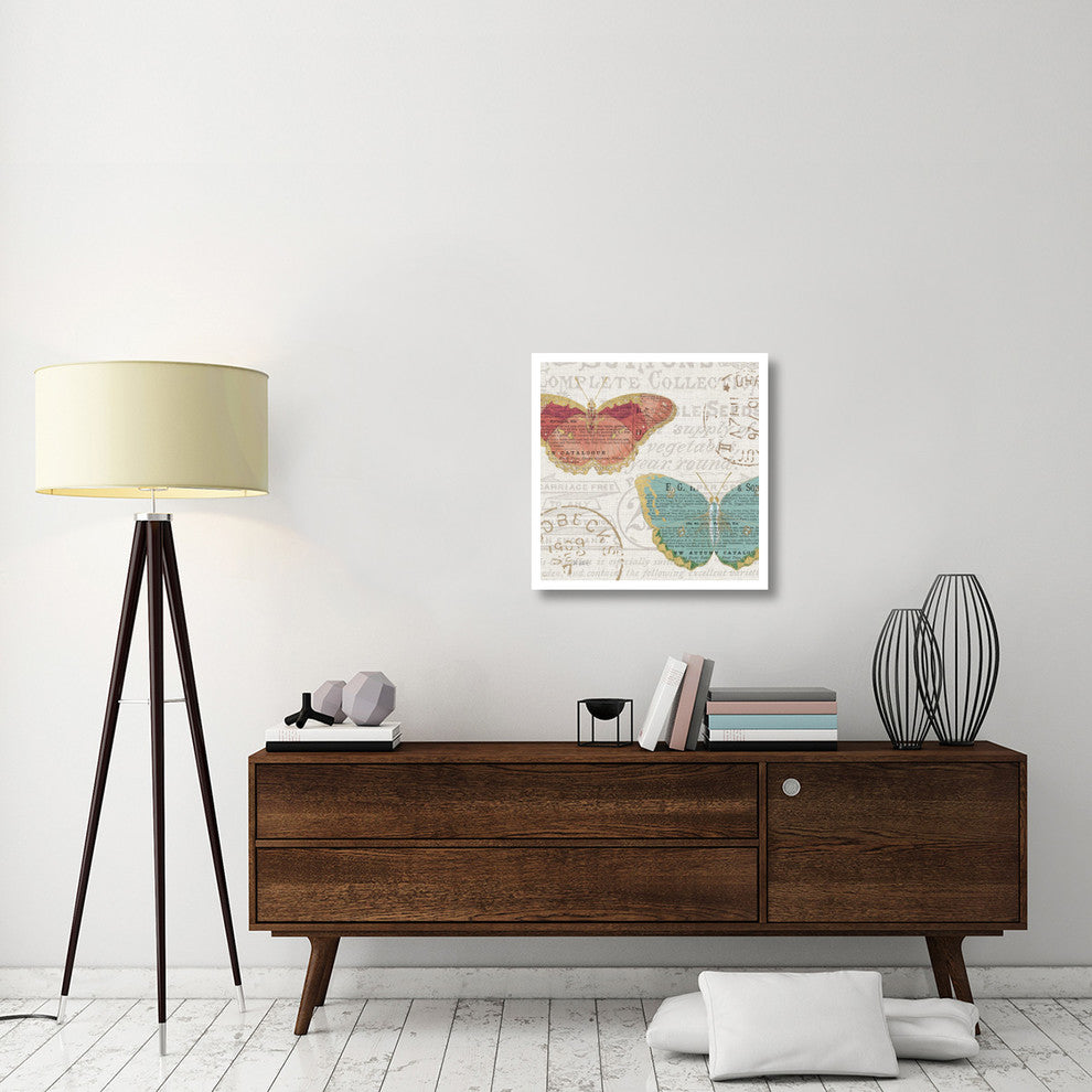 "Bookshelf Botanical VII" Digital Paper Print by Katie Pertiet, 26"x26"
