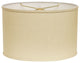 12" Parchment Biege Throwback Oval Linen Lampshade
