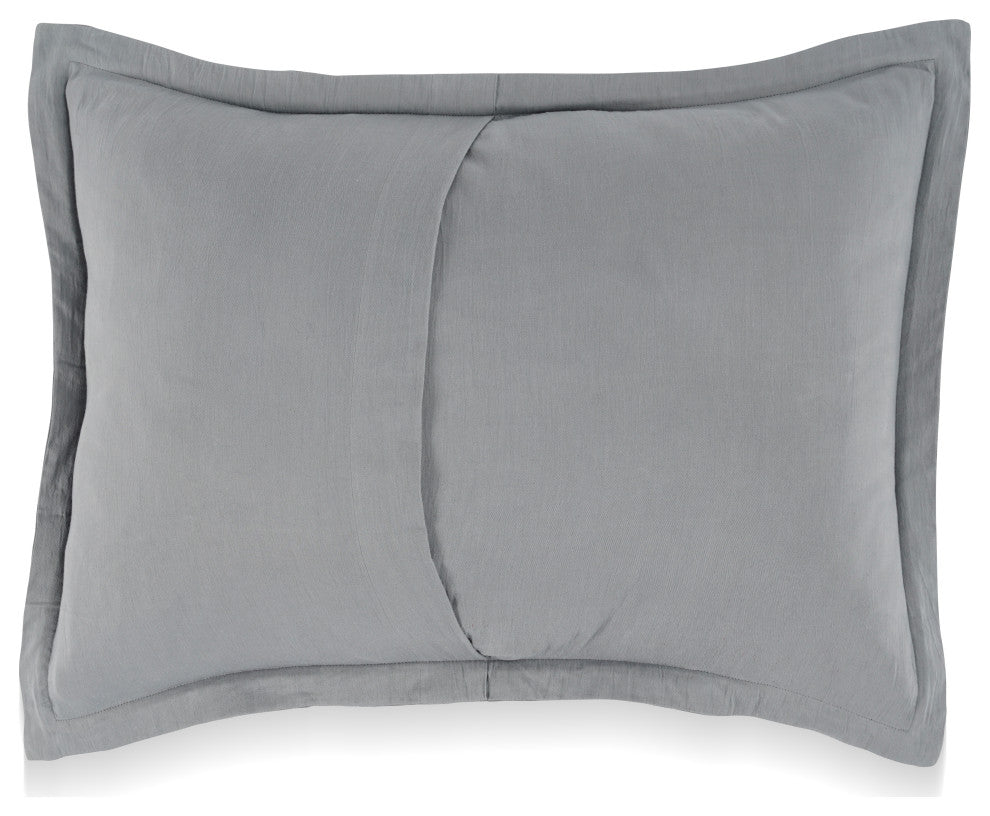 Kingston 100% Linen Standard Sham, Blue