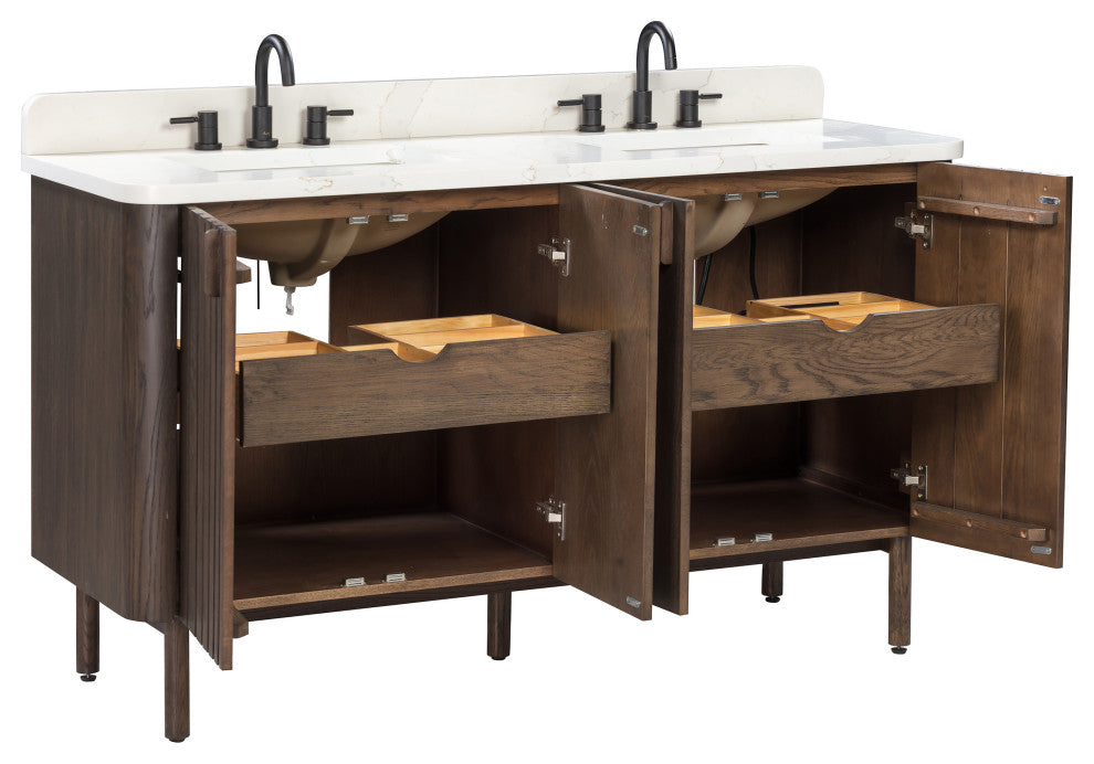 Blakely Vanity Combo Collection, Brown Oak, 61